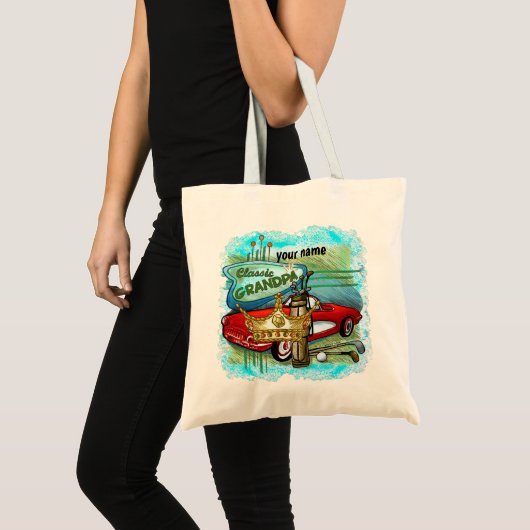 Klassieke Opa Boodschappentas Tote Bag (Voorkant (product))