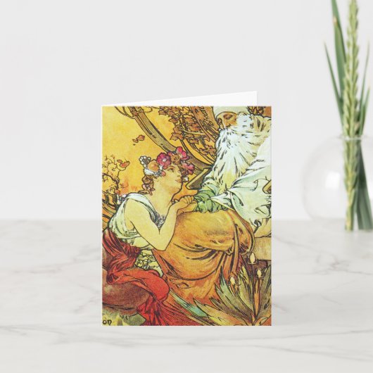 Klassieke opmaak feestdagen kaart (Voorkant)