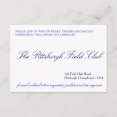 Klassieke opnamekaart informatiekaartje (Voorkant)