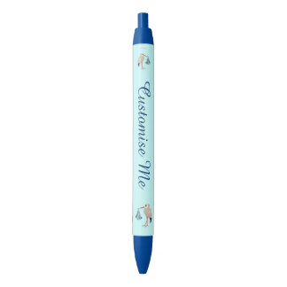 Klassieke opslag (blauw) 2 zwarte inkt pen