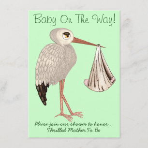 Klassieke opslag (neutraal) 1 (Baby shower) Kaart