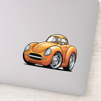 Klassieke Oranje Toon Auto Sticker