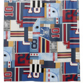 Klassieke  Oud-IJskee Gedekte Shirten Douchegordijn (Voorkant)