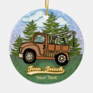 Klassieke Oude Takelwagen Keramisch Ornament