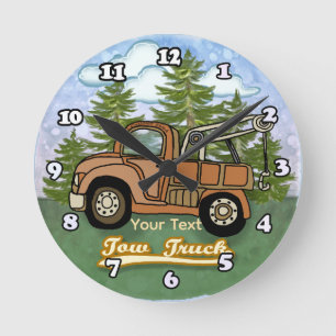 Klassieke Oude Takelwagen Ronde Klok
