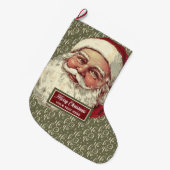 Klassieke Ouderwetse kerstkous Grote Kerstsok (Voorkant (Hangend))