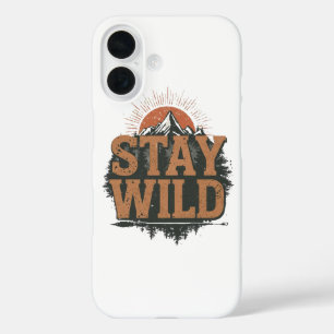 Klassieke Outdoor Natuur Quote iPhone 16 Hoesje