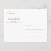 Klassieke Paars budgettaire opslag datum Briefkaart (Achterkant)