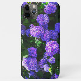 Klassieke Paarse Realistic Hydrangea Phone iPad ho iPhone 11 Pro Max Hoesje