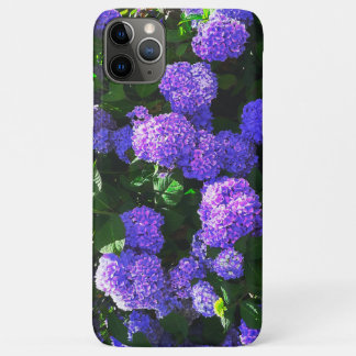 Klassieke Paarse Realistic Hydrangea Phone iPad ho iPhone 11 Pro Max Hoesje
