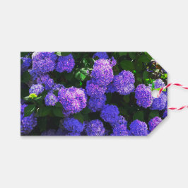Klassieke Paarse Realistische Hortensia Gift Label Cadeaulabel