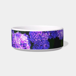 Klassieke Paarse Realistische Hortensia Pet Bowl Voerbakje