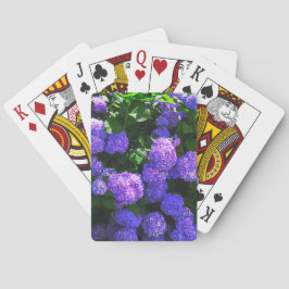 Klassieke Paarse Realistische Hortensia Speelkaart Pokerkaarten