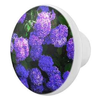 Klassieke Paarse Realistische Hydrangea Keramische Keramische Knop