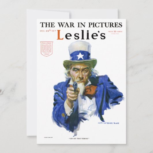 Klassieke patriottische Oom Sam Tijdschrift Omslag (Voorkant)