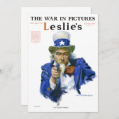 Klassieke patriottische Oom Sam Tijdschrift Omslag (Voorkant / Achterkant)