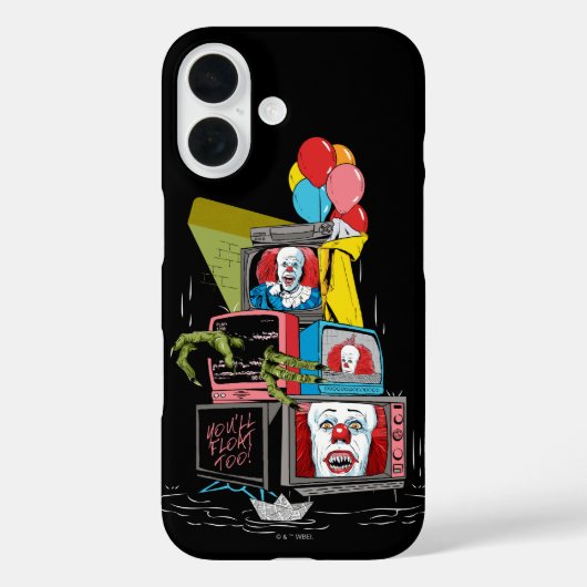 Klassieke Pennywise TV Stack - You'll Float Too Case-Mate iPhone Case (Achterkant)