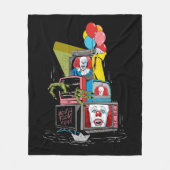 Klassieke Pennywise TV Stack - You'll Float Too Fleece Deken (Voorkant)