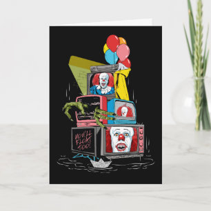 Klassieke Pennywise TV Stack - You'll Float Too Kaart