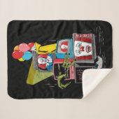 Klassieke Pennywise TV Stack - You'll Float Too Sherpa Deken (Voorkant (horizontaal))