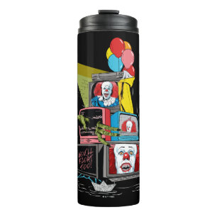 Klassieke Pennywise TV Stack - You'll Float Too Thermosbeker