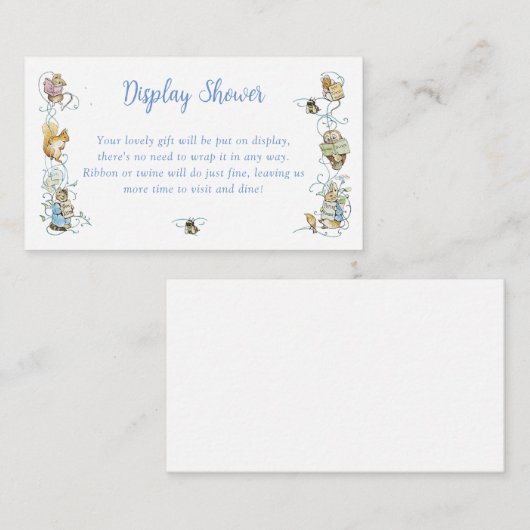 Klassieke Peter de Konijn Display Douche Informatiekaartje (Voorkant / Achterkant)