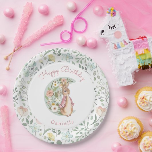 Klassieke Peter het Konijn Beatrix Potter Verjaard Papieren Bordje (Feest)