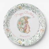 Klassieke Peter het Konijn Beatrix Potter Verjaard Papieren Bordje (Voorkant)
