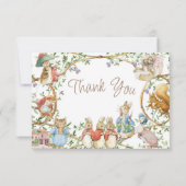 Klassieke Peter het Konijn Verjaardag Dank je Kaar (Achterkant)