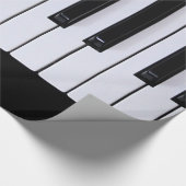 Klassieke pianoketoestel cadeaupapier (Hoek)