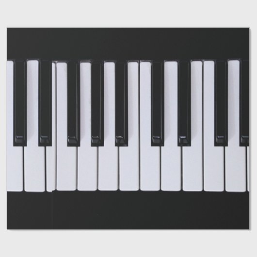 Klassieke pianoketoestel cadeaupapier (Vlak)