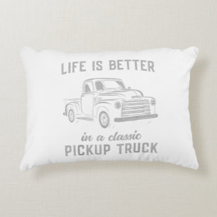 Klassieke Pick-up Truck Man Vintage Accent Kussen