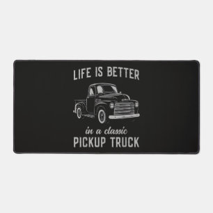 Klassieke Pick-up Truck Man Vintage Bureaumat