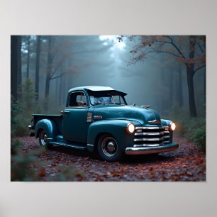 Klassieke Pick-up Truck Poster