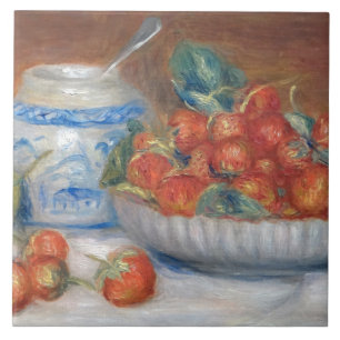 Klassieke Pierre Auguste Renoir Aardbeien Tegeltje