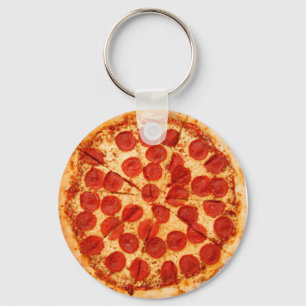 klassieke pizzaminnaar sleutelhanger