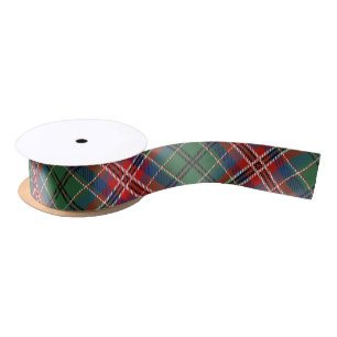 Klassieke Plaid Rood Groen Rustiek Tartan Lint