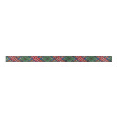 Klassieke Plaid Rood Groen Rustiek Tartan Lint (Voorkant)
