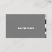 Klassieke platte strepen zijdelingse strips met fi visitekaartje (Voorkant)