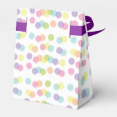 Klassieke Polka-Dot Monogram Favor Box Bedankdoosjes (Achterkant)