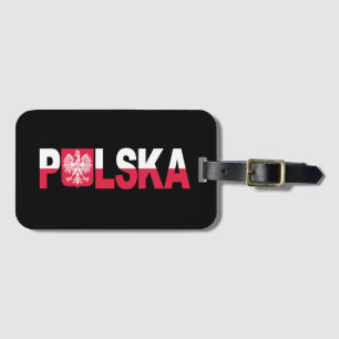 Klassieke Polska Poolse vlag Eagle National Bagagelabel