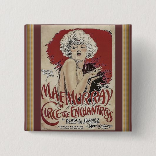 Klassieke Poster Knop Vierkante Button 5,1 Cm (Voorkant)