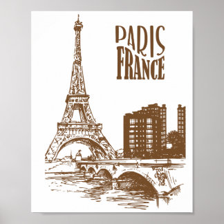 Klassieke poster van Parijs Frankrijk – Europese u