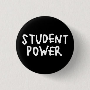Klassieke Power Protest Button 1960 voor studenten