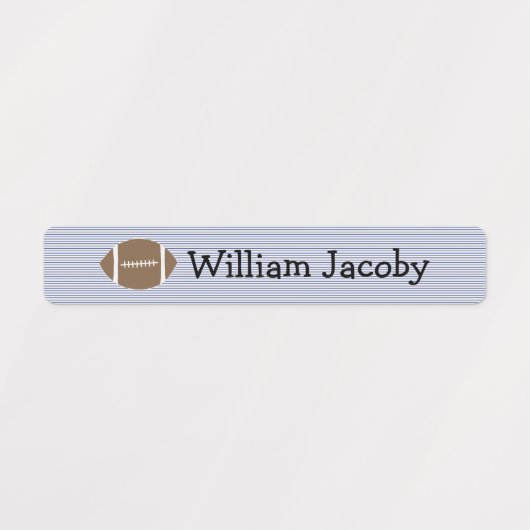 Klassieke primaire Crayon Blue Pset Name Labels (Design 1)