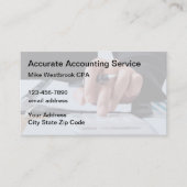Klassieke professionele accountant-Visitekaartjes Visitekaartje (Voorkant)
