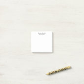 Klassieke professionele eigen naam informatie eenv post-it® notes (Op bureau)