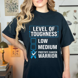 Klassieke Prostaatkanker Bewustzijn Warrior Kracht T-shirt
