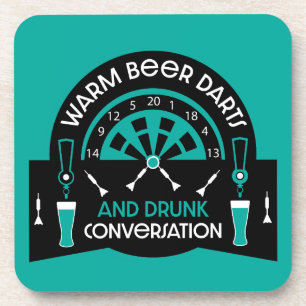 Klassieke pub darts bier onderzetter