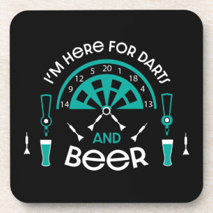 Klassieke pub darts bier onderzetter